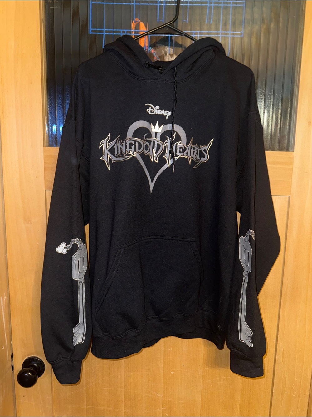 NWT Disney Kingdom Hearts, Her Universe, Logo Zippered Longsleeve Hoodie Size L